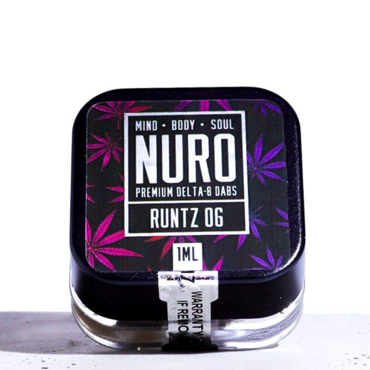 - <div data-pm-slice="1 1 []" data-en-clipboard="true">Nuro Delta 8 THC Dabs (made up of 100% botanical terpenes) is ready for any heating element. All of Nuro's D8 Dabs use top quality material resulting in a clean taste for the ultimate effect.</div> <div>Nuro's Runtz OG is an innate herbal bouquet of pine and citrus tones that contains a cooling rush of earthy mint. This blend serves as a getaway from the strain of everyday life so that you can relax.</div> <div>80 mg of Delta-8 THC, 1 ML</div> <div>Indica - Relax</div> - CBD Modern