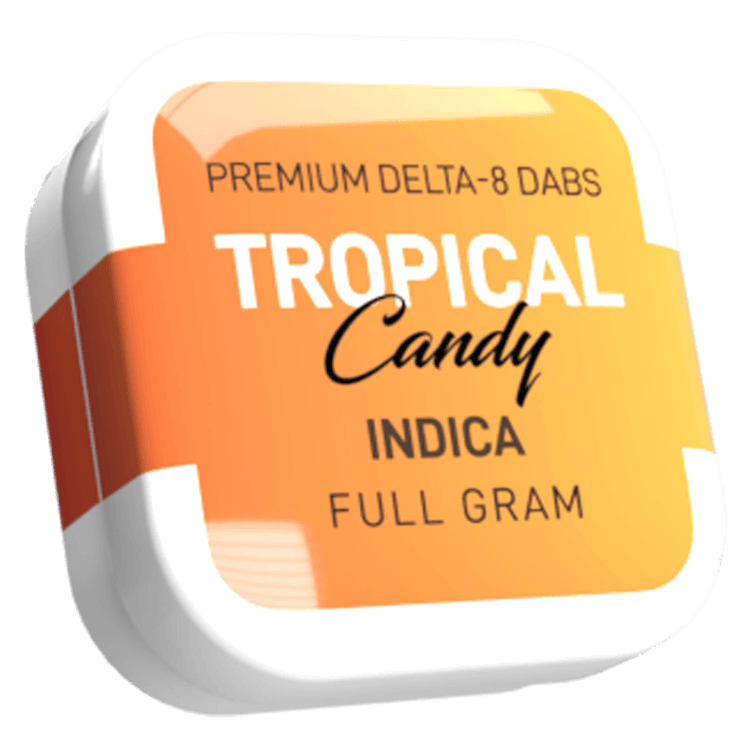 - Our Delta Effex Tropical Candy Kush Delta 8 Dabs is a Indica strain with a fruity flavor. These pearls are made using a cannabinoid distillate and delicious tasting Terpenes. This strain is perfect for those chill hangout evenings with friends or just a nice way to get a little much-needed rest and relaxation. Also, you will need a special dab device in order to enjoy this product. <h5>Additional Delta 8 Dabs Product Information:</h5> <ul> <li><strong>Product:</strong> Delta 8 Caviar</li> <li><strong>Amount:</strong> 1 gram</li> </ul> <strong>Ingredients:</strong> Delta 8 pearls and terpenes. <strong>** DO NOT EAT THIS PRODUCT**</strong> <h5>What is Delta 8 THC?</h5> Delta-8 THC is an isomer of CBD, is derived from hemp and CBD, and is a psychoactive cannabinoid that packs several benefits. The unique cannabinoid is different, chemically, from its close relative, Delta-9 THC. It only differs from a few atomic bonds. However, it occurs in small concentrations and is Hemp derived making it Hemp compliant because it contains less than 0.3% of Delta 9 THC as required under the <a title="Hemp Production and the 2018 Farm Bill" href="https://www.fda.gov/news-events/congressional-testimony/hemp-production-and-2018-farm-bill-07252019" target="_blank" rel="noopener">2018 Farm Bill</a>. <h5>Will Delta 8 THC get me high?</h5> All of our Delta 8 THC is psychoactive, which means it has the ability to get you high. Therefore, we don’t recommend you operate heavy machinery as Delta 8 THC might impair your judgment. In addition, we strongly recommend not to consume Delta 8 THC while pregnant or breastfeeding. The onset effects of Delta 8 THC might be delayed for up to 15 – 30 minutes after using a disposable device. <h5>Delta 8 THC Indica Strains</h5> The 3 primary strains in Delta 8 THC are Indica, Sativa, and Hybrid. Our product name features the Indica strain that is known for having more mellow properties. When you think of Indica, think of “in the couch” because Indica tends to be associated with relaxation. Also, Indica is best to use at night or if you have a couple of hours to relax. The potency of Indica is the same as Delta 8 THC Sativa or Hybrid strains. <h5>Is Delta 8 THC Potent?</h5> Although Delta 8 THC is not as potent as Marijuana (Delta 9 THC) this doesn’t mean that it’s not potent. In fact, if you take too much Delta 8 THC at one time you might not enjoy the type of experience that it produces. Therefore, we recommend going off the suggested use that’s located on the back of the label of each product. <h5>What are Delta 8 THC Dabs?</h5> A Delta 8 THC dab is a concentrated form of Delta 8 that can look like hard candy or wax. You will need to heat the concentrate in a special device called a dab rig or a Vaporig. Once the concentrate has melted you inhale the vapor that it produces. It can produce a very flavorful taste due to the added Terpenes, but the THC effects are very strong. [Must be 21 years or older to use or purchase] - CBD Modern