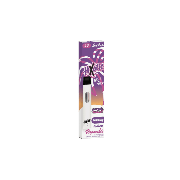 HiXotic Live Resin Purple Sunset Disposable Vape 2 grams